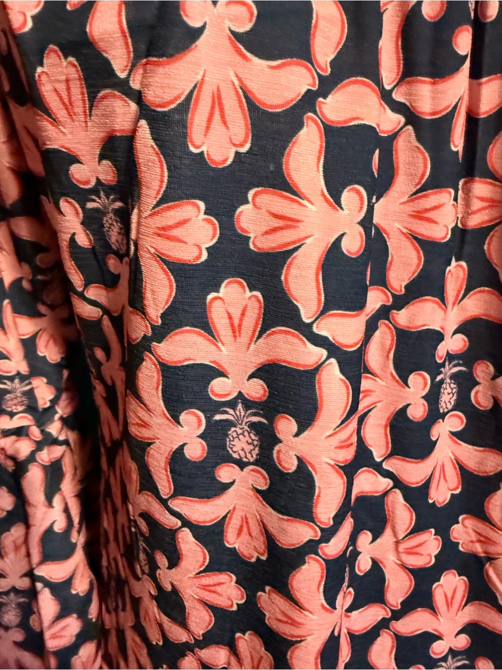 Simply Southern Navy and Pink Floral Bell-Sleeve Shift Dress - Picture 3 of 5